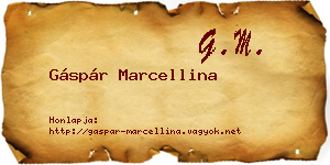 Gáspár Marcellina névjegykártya