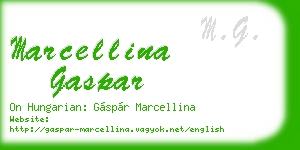 marcellina gaspar business card