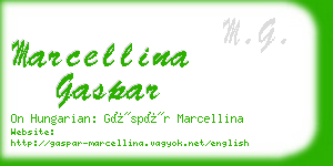 marcellina gaspar business card
